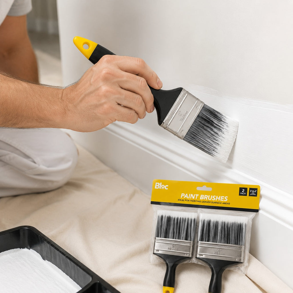 Bloc Paint Brushes – 2 Pack for Larger Surface Areas – High-Quality
