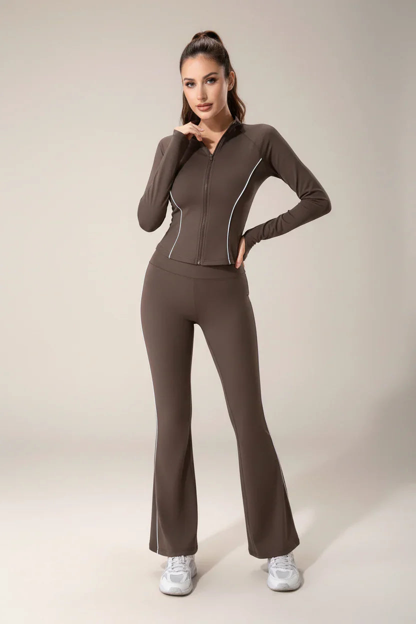 New Piping Full Sleeve Gym Set