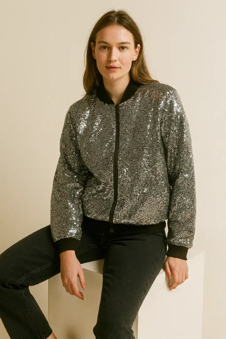 Sequin Jacket Multi Colours