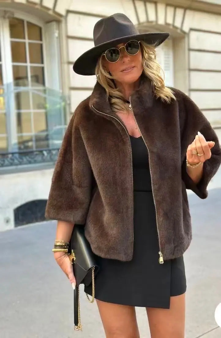 Faux Fur Cape – Premium Edition