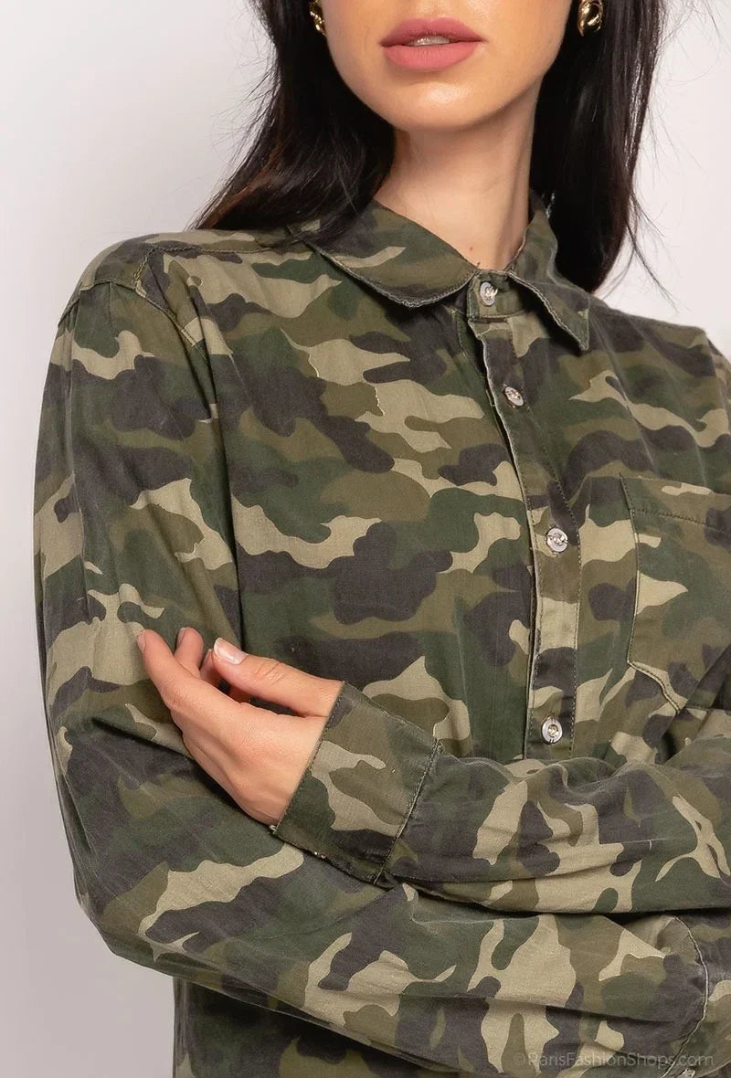 Camo print shirt