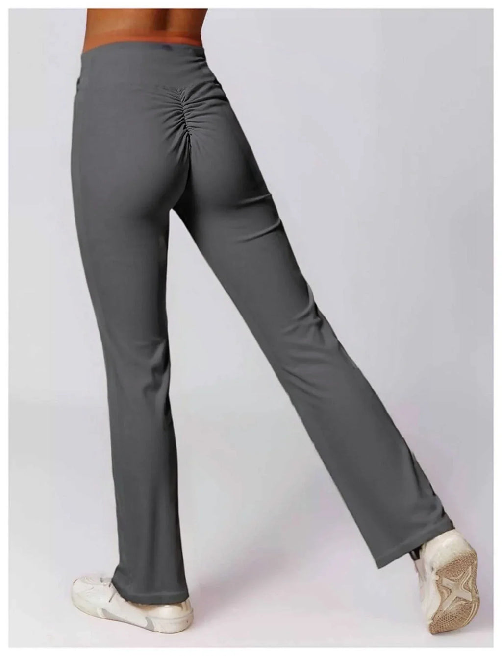 High-waisted flared leggings in sculpting technical fabric