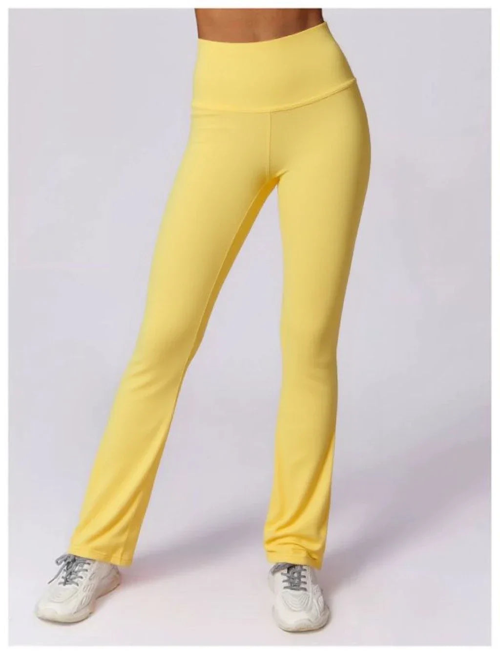 High-waisted flared leggings in sculpting technical fabric