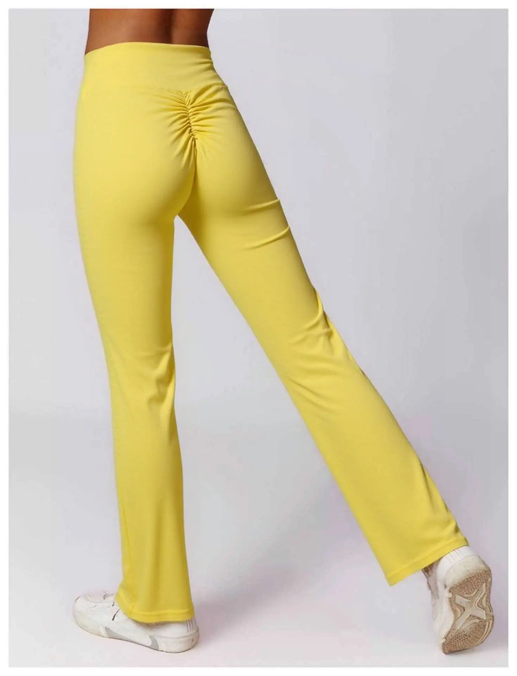 High-waisted flared leggings in sculpting technical fabric