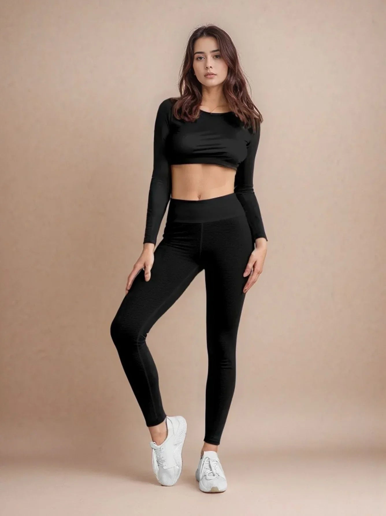High-waisted seamless shaping leggings for women