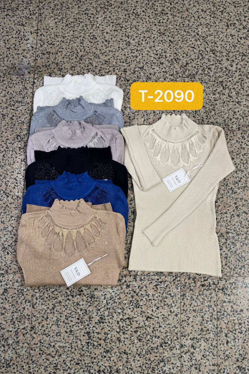 Long Sleeve Sweater Comfort High Collar