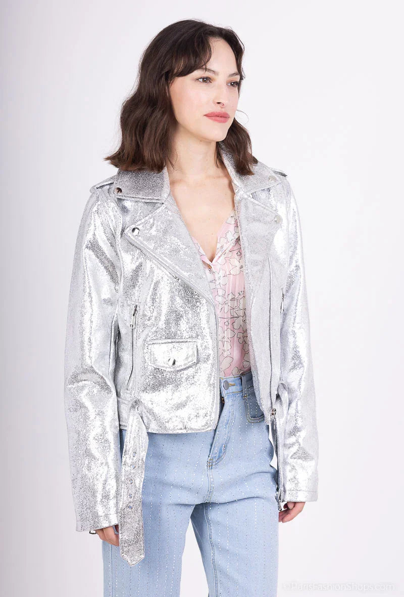 Faux leather jacket venil